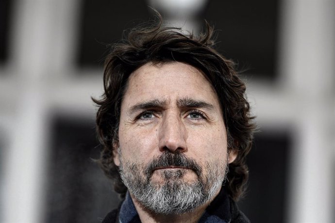 26 January 2021, Canada, Ottawa: Canadian Prime Minister Justin Trudeau attends a press conference outside his residence at Rideau Cottage about the latest updates regarding the coronavirus (COVID-19) pandemic. Photo: Justin Tang/The Canadian Press via 