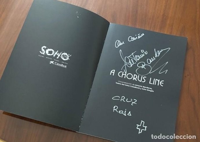 Libreto de 'A Chorus Line' firmado por Antonio Banderas a subasta benéfica en todocoleccion.Net
