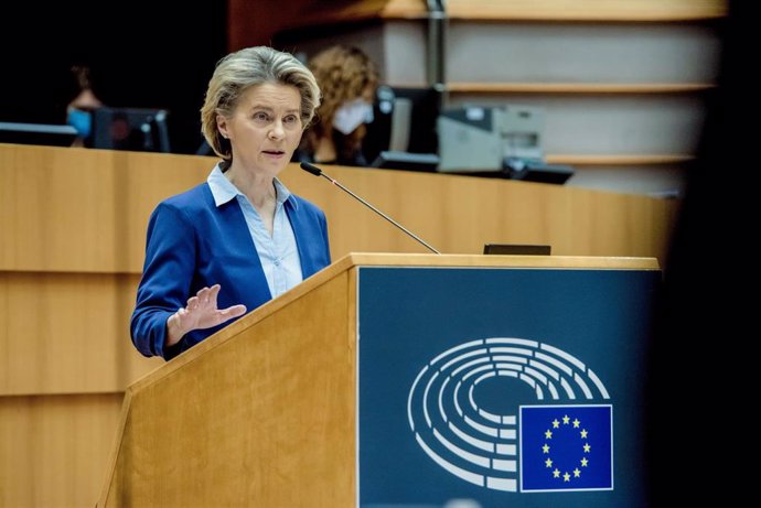 Ursula Von der Leyen ante el Parlamento Europeo
