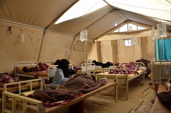 Centro de tratamiento contra el cólera de MSF