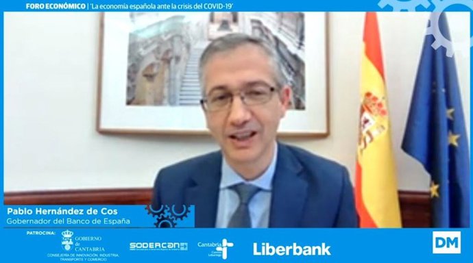 El gobernador del Banco de España, Pablo Hernández de Cos.