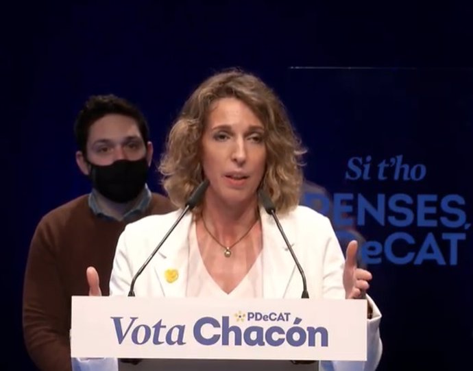 La candidata del PDeCAT a la presidncia de la Generalitat, ngels Chacón
