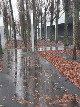 Lluvia en Barakaldo, en Bizkaia