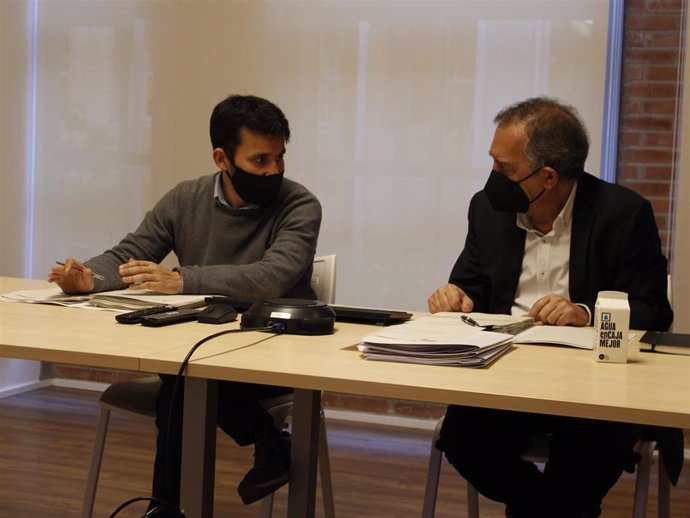 El conseller de Educación de la Generalitat Valenciana, Vicent Marz, y el secretario autonómico, Miguel Soler.
