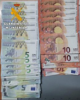 Dinero falso intervenido