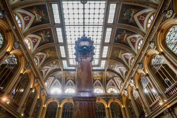 El interior de la Bolsa de Madrid (España), a 5 de enero de 2021. 