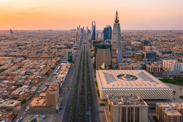 Vista general de la capital de l'Aràbia Saudita, Riad