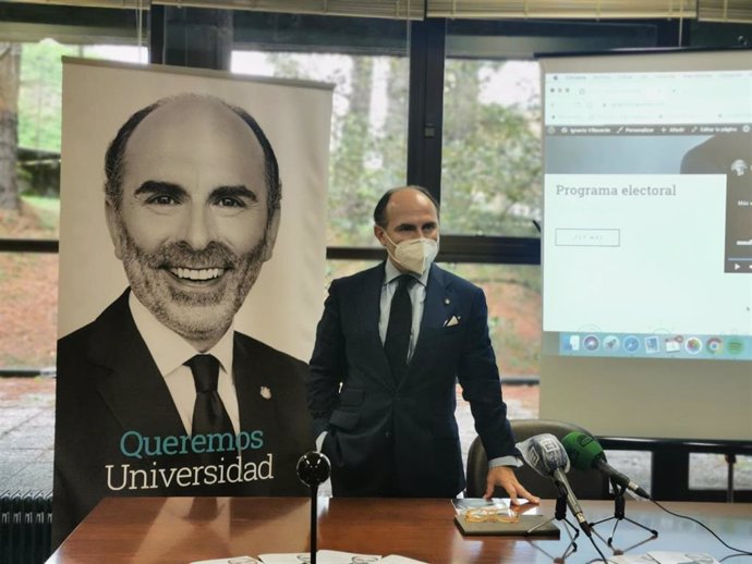 El candidato al Rectorado de la Universidad de Oviedo, Ignacio Villaverde