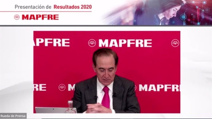 Presidente de Mapfre, Antonio Huertas, en los resultados de la compañía correspondientes al ejercicio 2020.