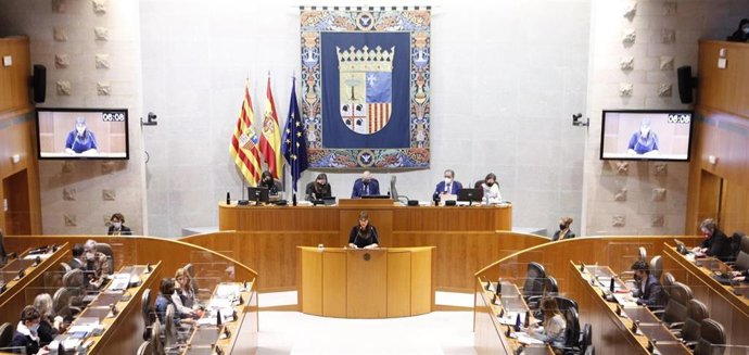 Foto de archivo de un pleno de las Cortes de Aragón.
