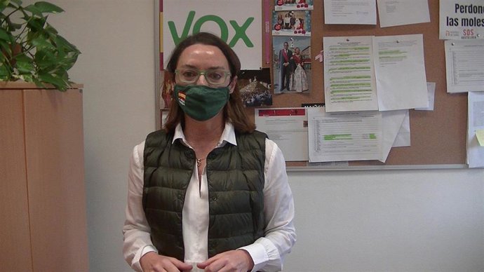 La concejal de VOX en el Ayuntamiento de Zaragoza, Carmen Rouco