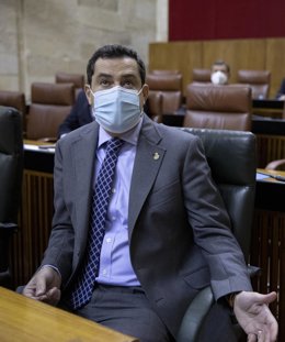 El presidente de la Junta de Andalucía, Juanma Moreno