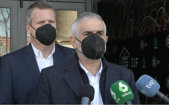 El candidato de Cs a la Presidencia de la Generalitat, Carlos Carrizosa