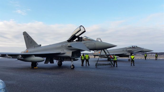 Dos cazas Eurofighter españoles, en la misión de la OTAN en el Báltico