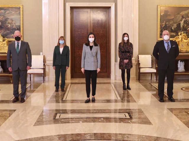 La Reina Letizia ha presidido dos audiencias en el Palacio de la Zarzuela