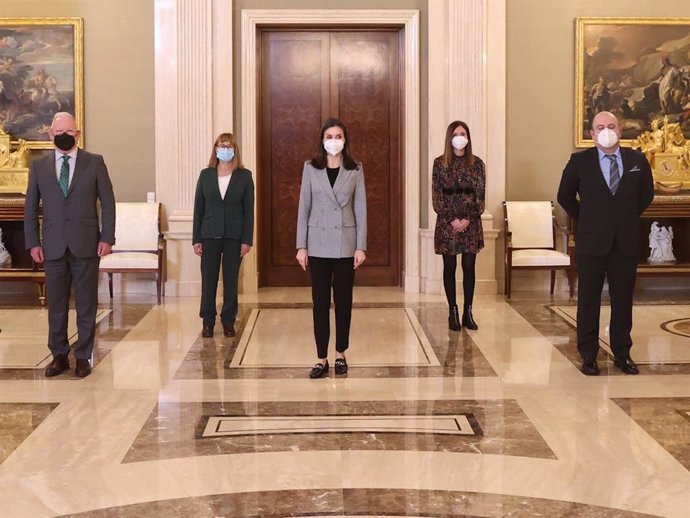 La Reina Letizia ha presidido dos audiencias en el Palacio de la Zarzuela