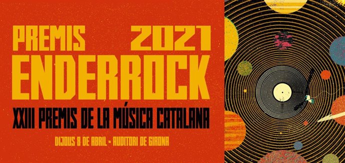 Cartel de los Premis Enderrock 2021