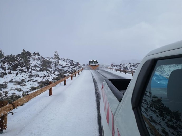 Nevada en el Teide