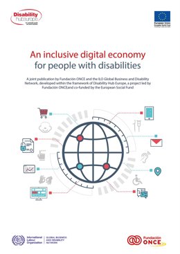 Portada del estudio 'Hacia una economía digital inclusiva para las personas con discapacidad' de Fundación ONCE y OIT