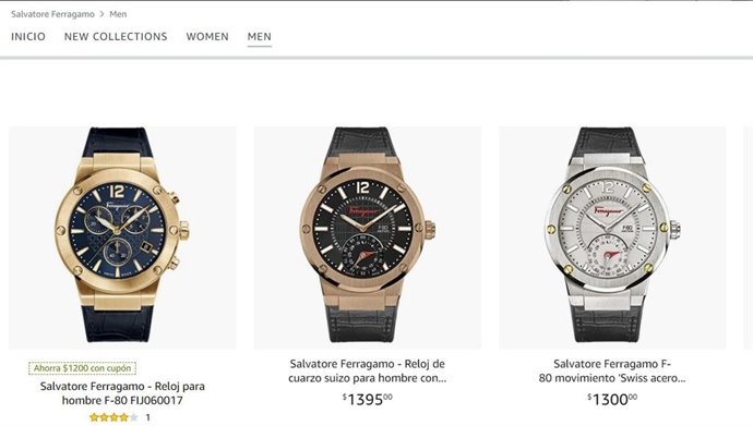 Tienda de Salvatore Ferragamo en Amazon
