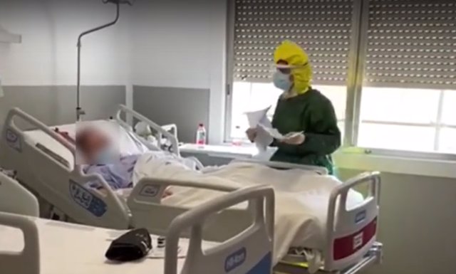atención a los enfermos en el Hospital Arnau de Vilanova de Valncia