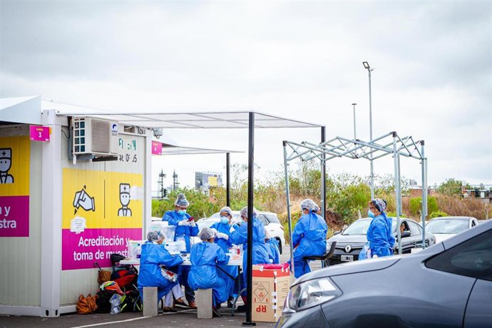 Pruebas de COVID-19 en Buenos Aires.