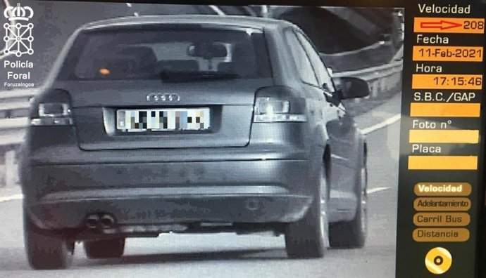 El vehículo denunciado.