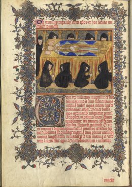 Recreación de las exequias del rey.