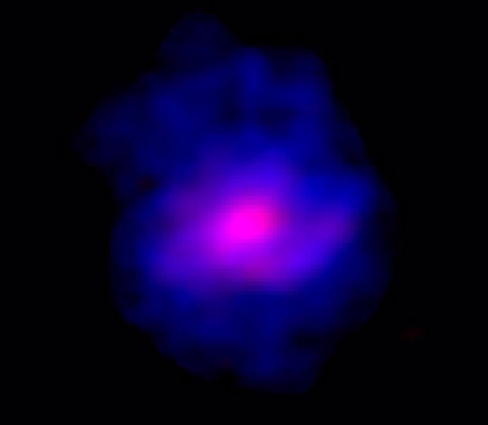 Una imagen de ALESS 073.1 apenas 1.200 millones de años después del Big Bang.