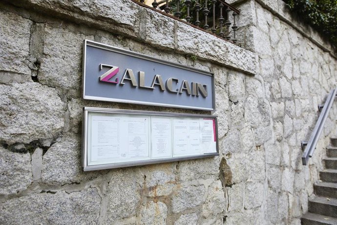 Logo del restaurante Zalacaín días después de su cierre definitivo