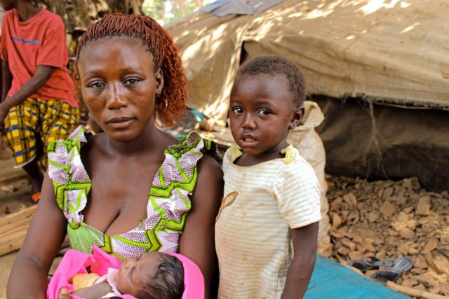 Desplazados forzados en República Centroafricana