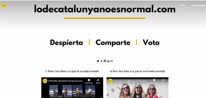 El colectivo #Lodecatalunyanoesnormal pide a los no independentistas votar en las elecciones catalanas del 14F