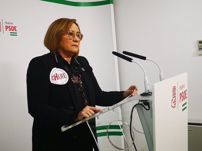 La coordinadora general de la Gestora del PSOE de Huelva, María Luisa Faneca.