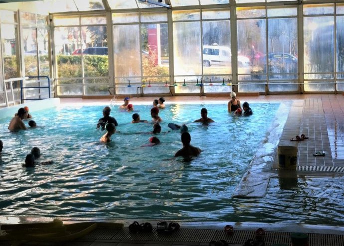 Imagen de una de las piscinas climatizadas de la provincia de Palencia.