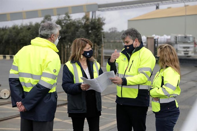 Visita a las obras del Muelle Ingeniero Juan Gonzálo.
