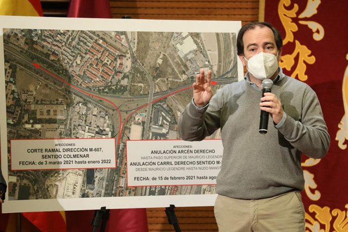 El Área de Medio Ambiente y Movilidad, que dirige Borja Carabante, comienza los trabajos de reforma del Nudo Norte