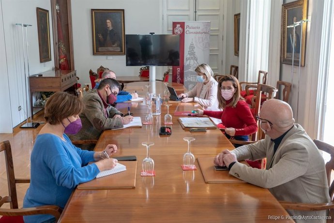 Reunión de la Junta de Portavoces del Ayuntamiento de Cartagena