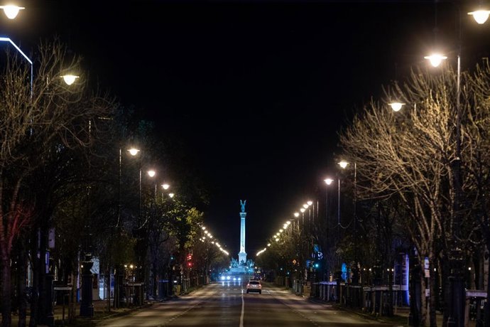Vista de una calle en Budapest