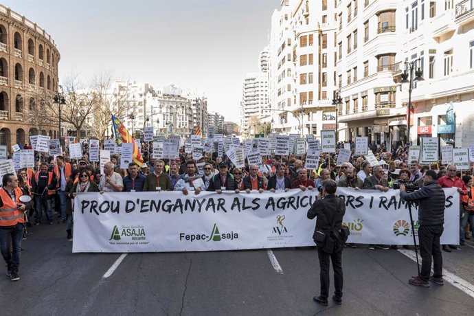 Manifestación agraria (archivo)