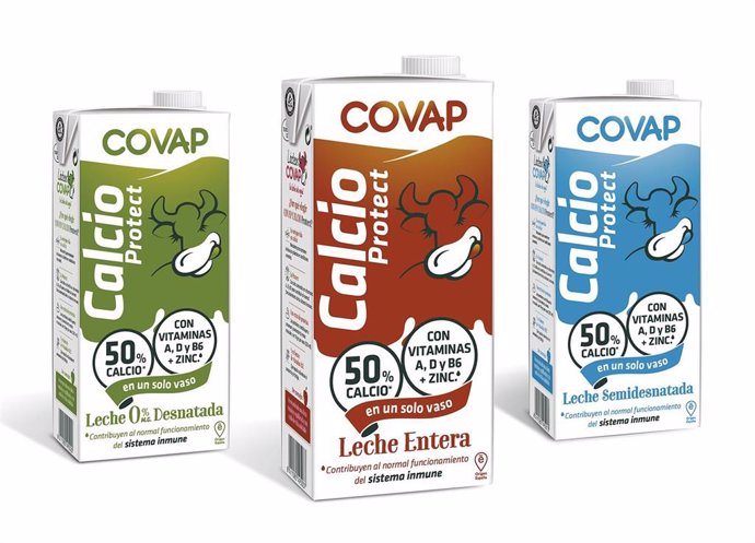 Nueva gama de productos de Lácteos Covap Calcio Protect.