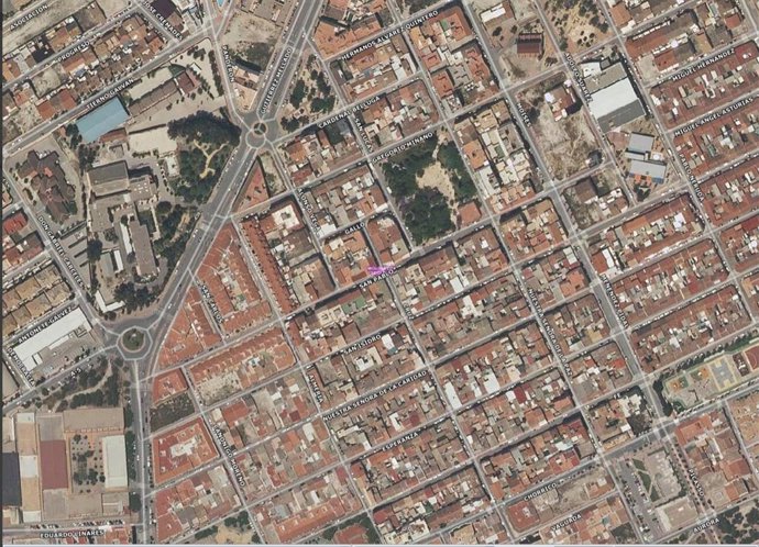 Imagen del lugar en el que ha tenido lugar el accidente