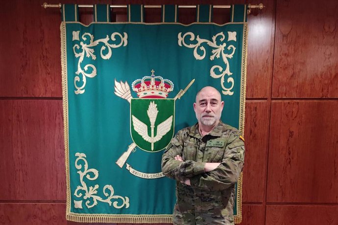 El general jefe de la BRILOG, Óscar Lamsfus.