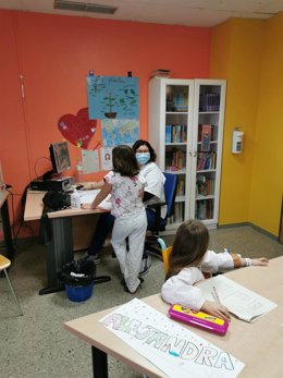 Aula hospitalaria del hospital Juan Ramón Jiménez.