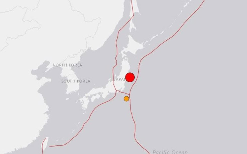 Seísmo cerca de Fukushima