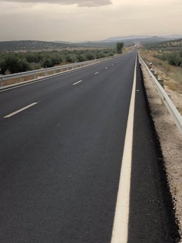 Carretera A-311 entre Jaén y Andújar.