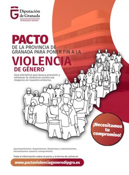 Cartel relacionado con el Pacto contra la Violencia de Género