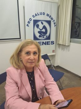 La presidenta de Afenes Málaga, Carmen Sibaja.