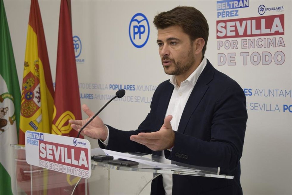 Beltrán Pérez, portavoz municipal del PP, en una foto de archivo