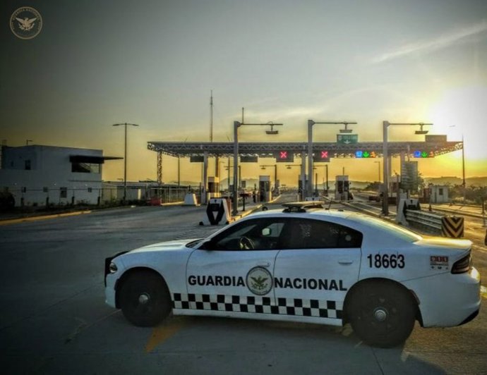 Coche de la Guardia Nacional de México