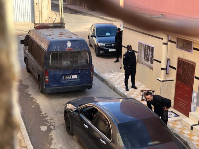 Policía de Marruecos en El Aaiún